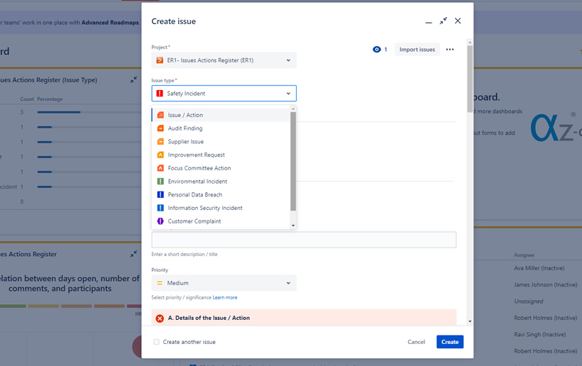 az-control kanban board