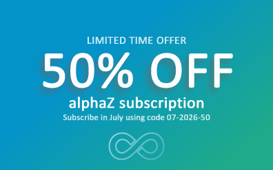 50% off alphaZ subscription