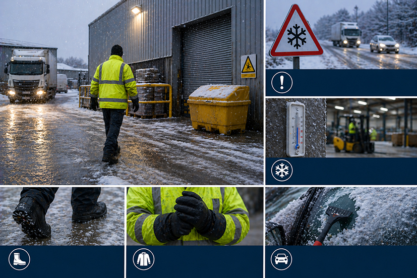 Image showing different winter risks for a workplace 